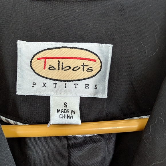 NWOT Talbots Size PS Women's Belted Water Repellent Black Trench Coat - Picture 2 of 11